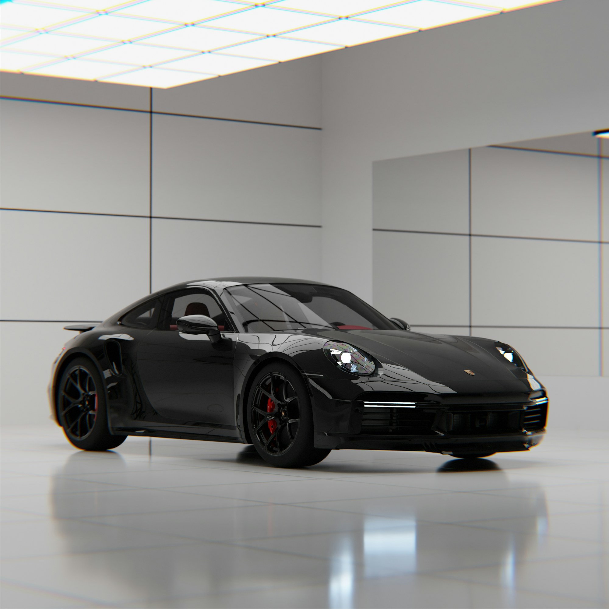 Smooth garage floor tiles — pack of 25